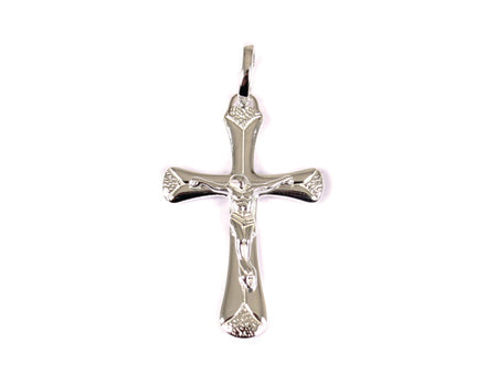 Silver Crucifix Cross Chained