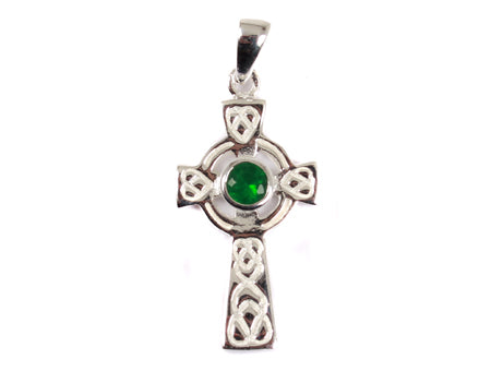 Celtic Silver Cross Chained