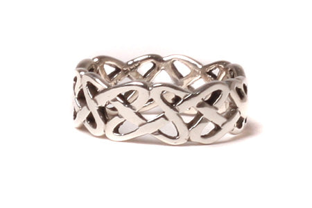 Celtic Silver Trinity Knot Design Ring