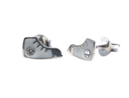 Kids White Converse Earring - Silver Spirit Jewellery