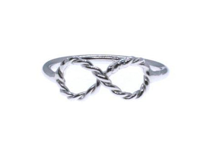 A Silver Infinity Design Ring - Silver Spirit Jewellery