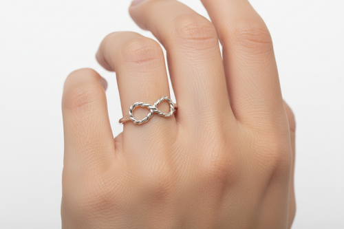 Silver Infinity Design Ring