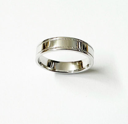 Men's 4.5 mm Silver Wedding Ring