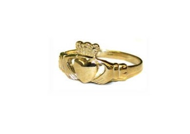Kids Claddagh Irishmade 9ct Yellow Gold Ring - Sizes D-M