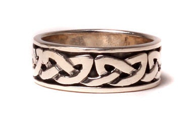 Unisex Celtic Knot Design Irishmade Silver Ring