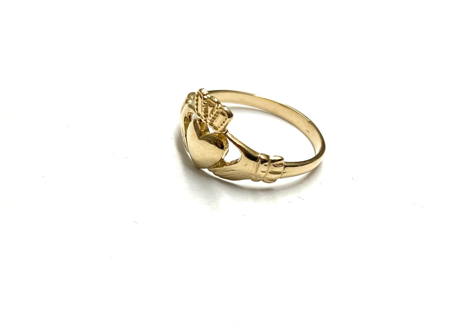 Kids Claddagh Irishmade 9ct Yellow Gold Ring - Sizes D-M