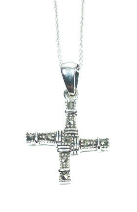 St Bridget’s Marcasite Silver Cross