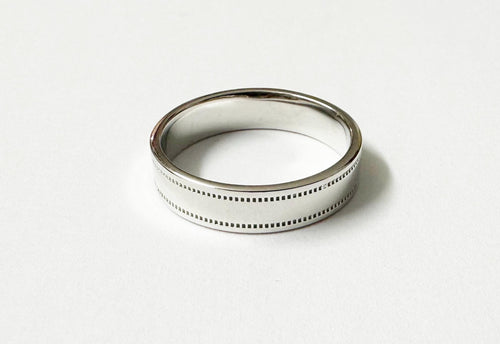 Men's 4.5 mm Silver Wedding Ring