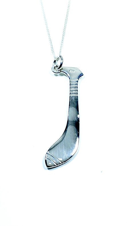 Men's Silver Hurling Stick Pendant