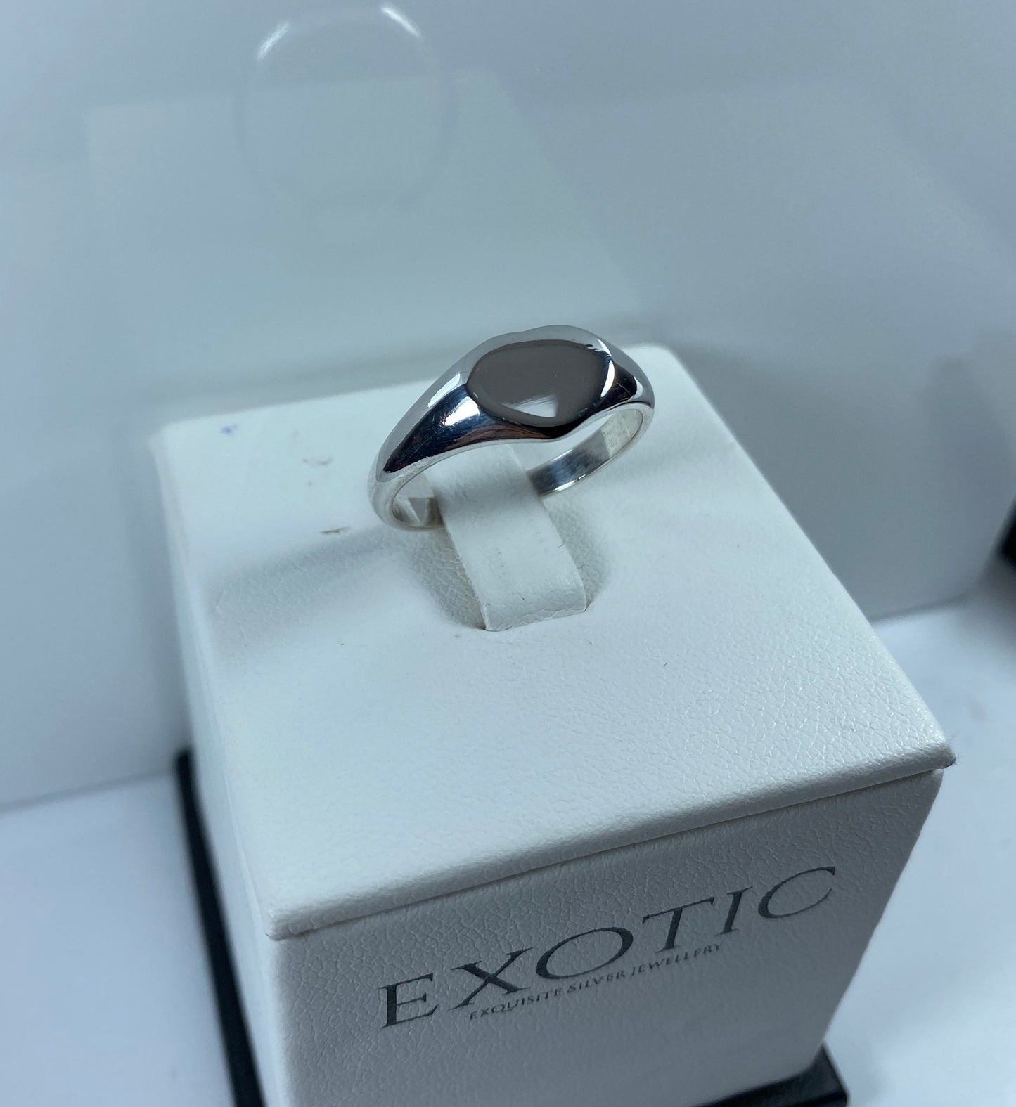 Heart Shaped Sterling Silver Ring