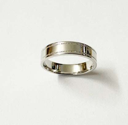 Men's 4.5 mm Silver Wedding Ring
