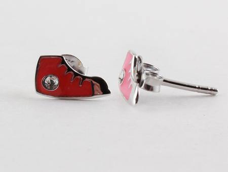 Kids Red Converse Earring - Silver Spirit Jewellery