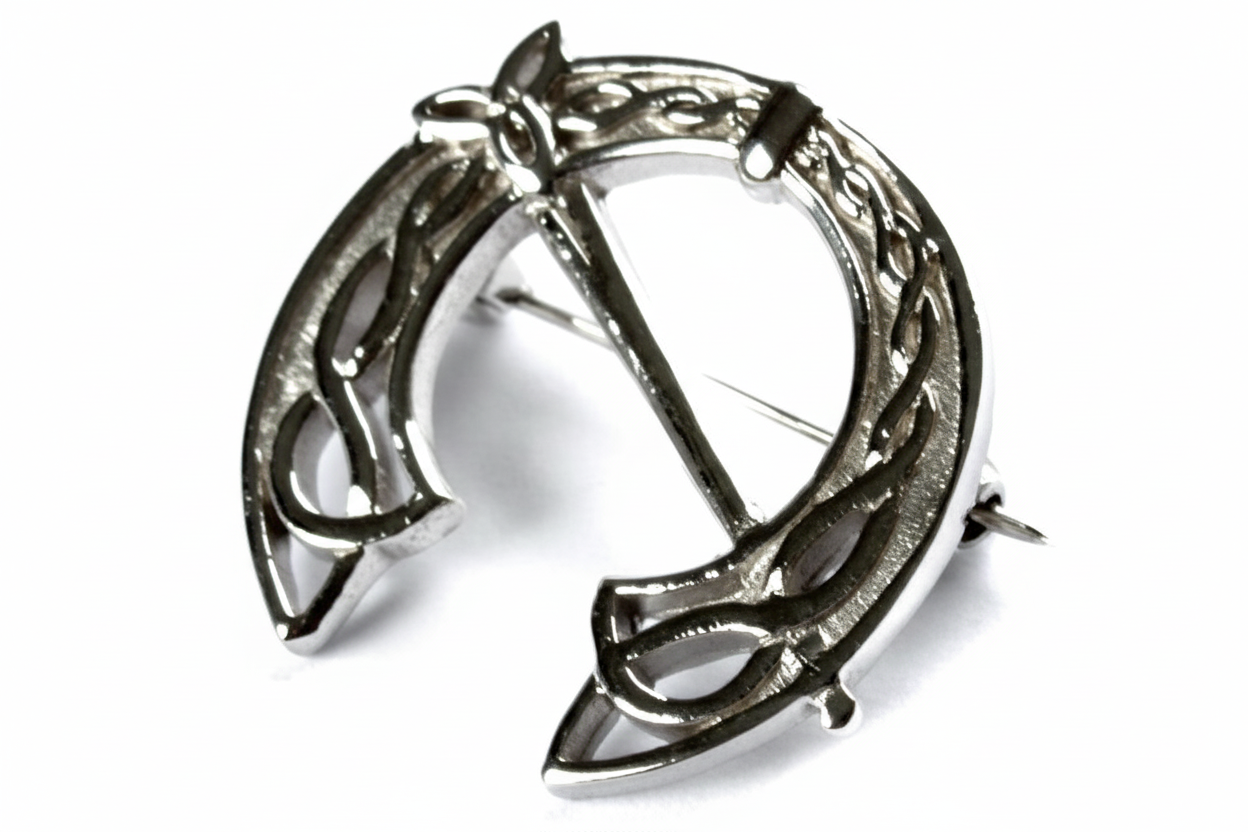 Celtic Silver Brooch