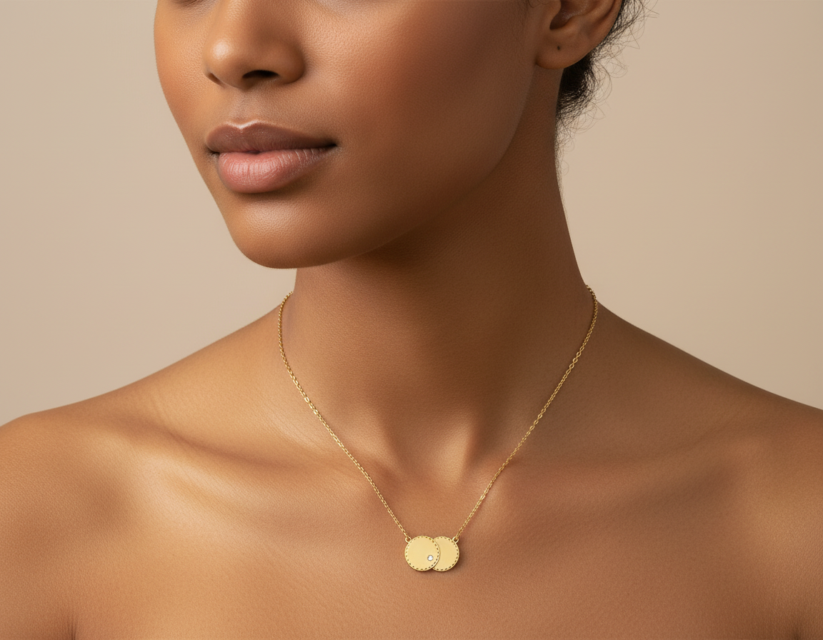 Silver / Gold Plated CZ Necklace Classic Cubic Zirconia Pendant