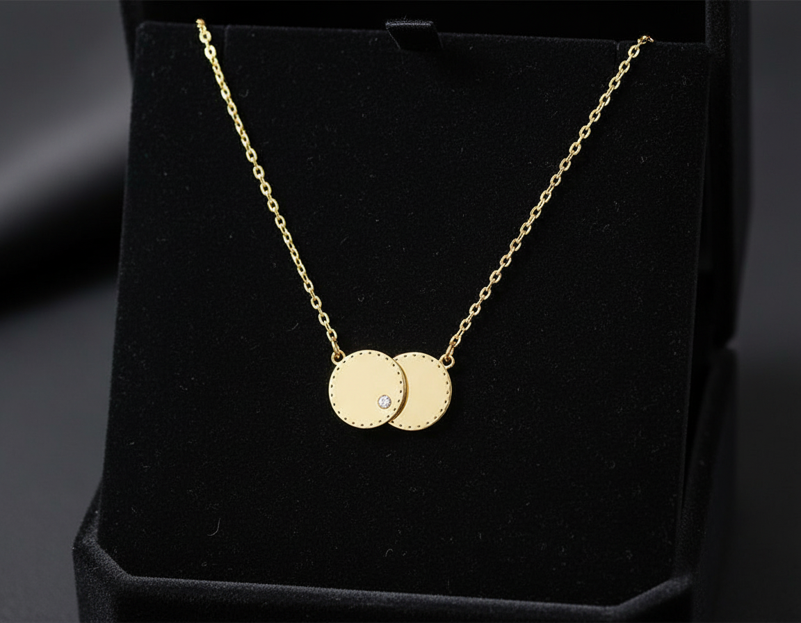 Silver / Gold Plated CZ Necklace Classic Cubic Zirconia Pendant