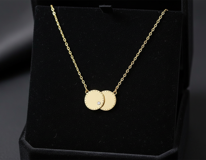 Silver / Gold Plated CZ Necklace Classic Cubic Zirconia Pendant