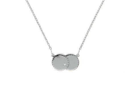 A white CZ Necklace - Silver Spirit Jewellery