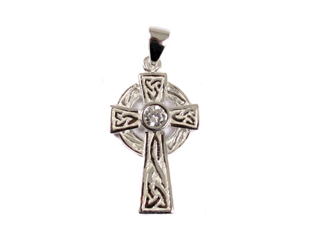 Celtic Silver Cross Chained