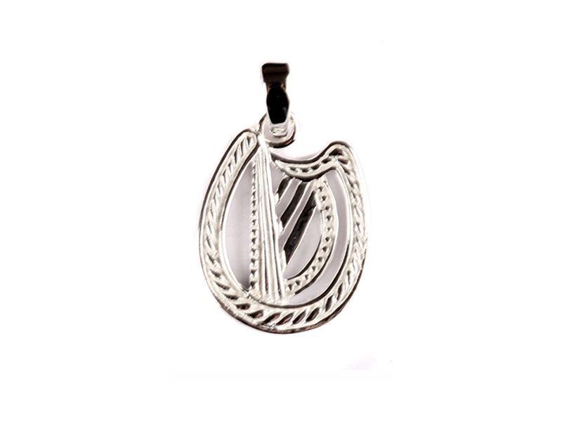 Irish Harp Silver Pendant - Silver Spirit Jewellery