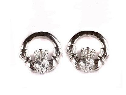 Claddagh Birthstone Women's Earring - Celtic Claddagh Ring & Heart Love Design