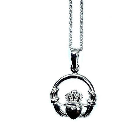 Claddagh Silver Pendant Chained