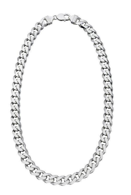 Men's Curb Link Sterling Silver Lightweight Necklace (6.60mm Width)