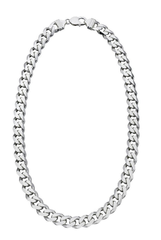 Men's Curb Link Sterling Silver Lightweight Necklace (6.60mm Width)