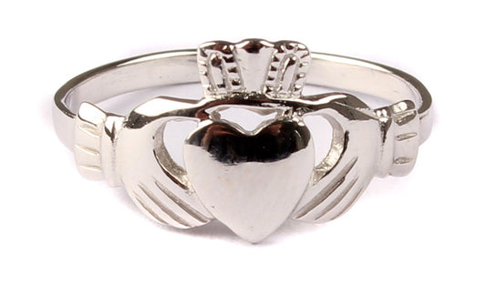 Kids Claddagh Silver Ring