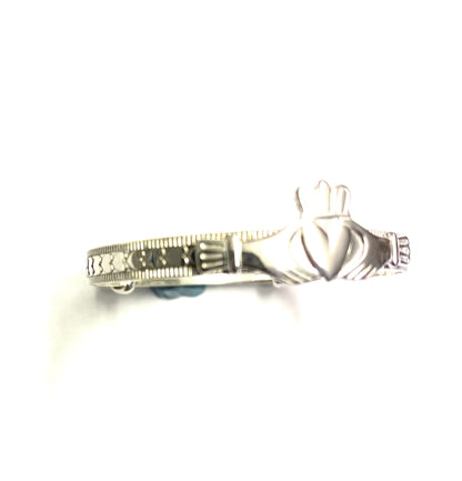 Kids Sterling Silver Claddagh Expandable Bangle